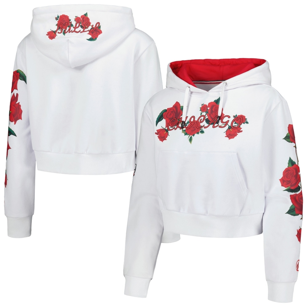 Chicago Bulls Crop Hoodie